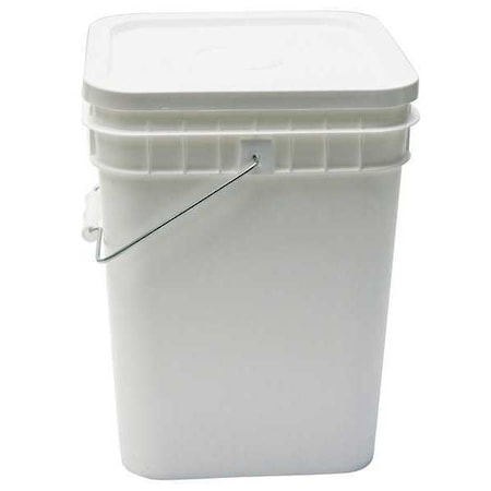 Pail, 4.0 gal., Open Head, White, W/Lid MPN:GSQ2140W