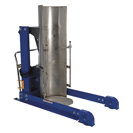 DrumDumper, 72.5inH, SS;Steel, Yellow;Blue MPN:HDD-48-15-P-SSC