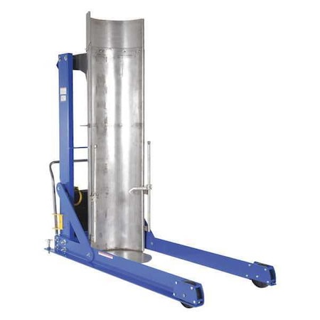 DrumDumper, 84.5inH, SS;Steel, Yellow;Blue MPN:HDD-60-15-P-SSC