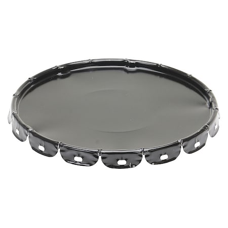 Steel Pail Lid, Black, For Use With 1TMH6 MPN:LID-STL