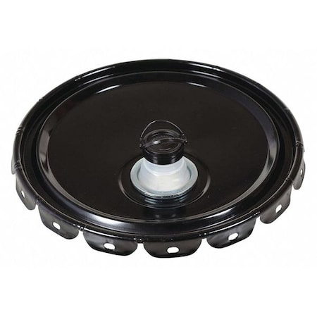 Steel Pail Lid, Black, For Use With 1TMH7 MPN:LID-STL-S-UN