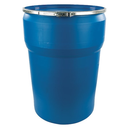 Open Head Transport Drum, Polyethylene, 47 gal, Unlined, Blue MPN:O-47MB