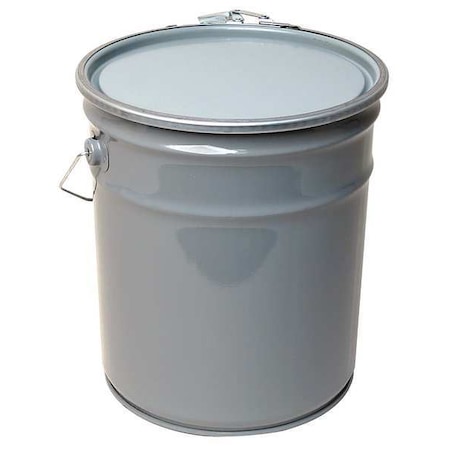 Pail, Open Head, Round, 5 gal, Steel, Gray MPN:OH5-24/DC24LL-RIG