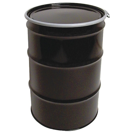 Open Head Transport Drum, Steel, 55 gal, Lined, Black MPN:OH55-3E