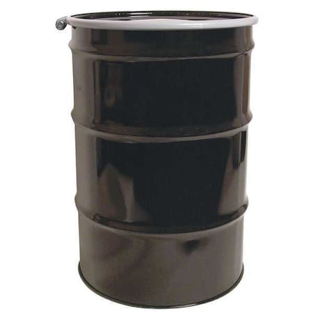 Open Head Transport Drum, Steel, 55 gal, Lined, Black MPN:OH55-3R