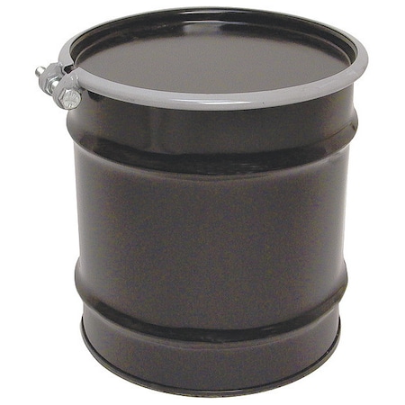 Open Head Transport Drum, Steel, 8 gal, Lined, Black MPN:OH8-1R