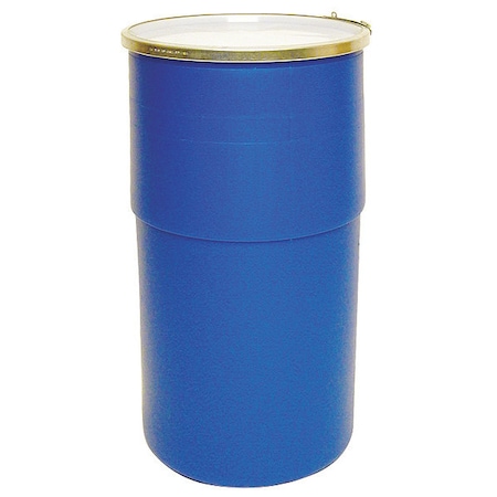 Open Head Transport Drum, Polyethylene, 15 gal, Unlined, Blue MPN:OT15L