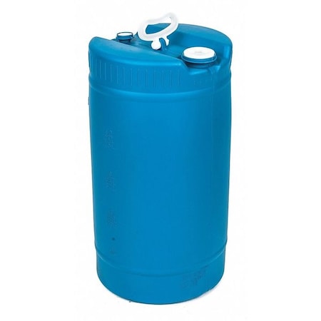 Closed Head Transport Drum, Polyethylene, 15 gal, Unlined, Blue MPN:POLY15TH-BL