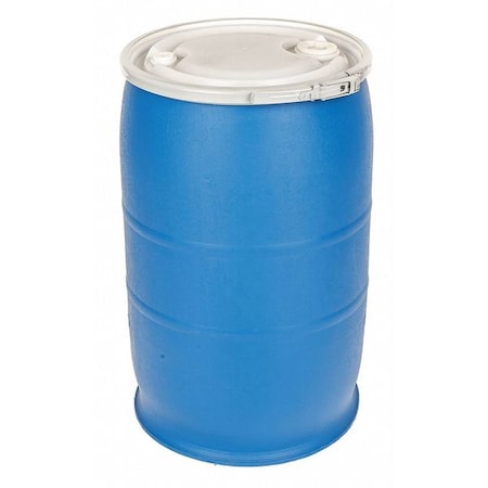 Open Head Transport Drum, Polyethylene, 30 gal, Unlined, Blue MPN:POLY30OH-BL