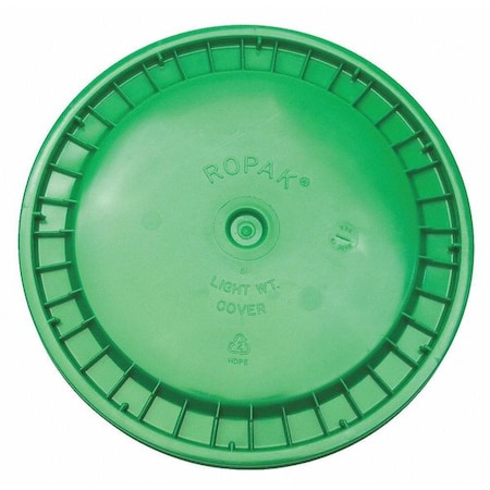 Plastic Pail Lid, Green, Snap, 1-3/16 in. H MPN:ROP2100CVR-SN-GR