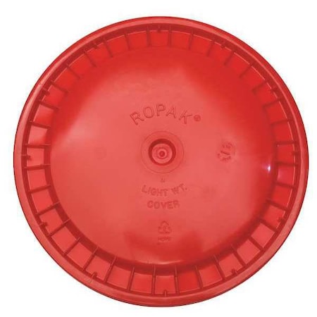 Plastic Pail Lid, Red, Snap, 1-3/16 in. H MPN:ROP2100CVR-SN-R