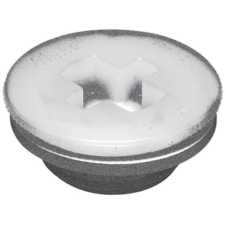 DrumPlug, 0.75inOD, Polyethylene, White MPN:RPV750H
