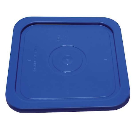 Plastic Pail Lid, 4 gal., Poly, Blue, Square MPN:SQ2140BLL