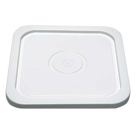 Plastic Pail Lid, 4 gal., Poly, White, Sq MPN:SQ2140WL