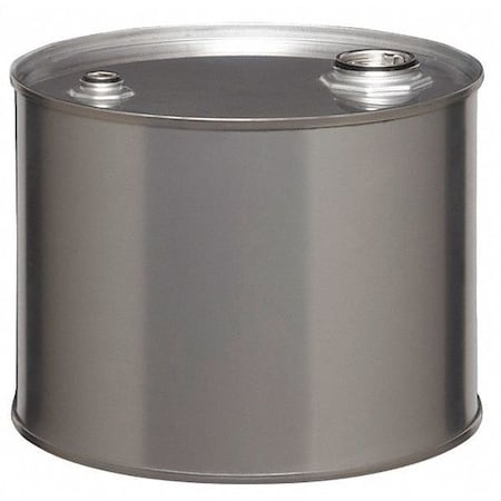 Closed Head Transport Drum, 304 Stainless Steel, 5 gal, Unlined, Silver MPN:ST0503