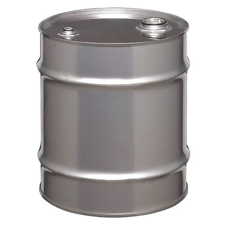 Closed Head Transport Drum, 304 Stainless Steel, 10 gal, Unlined, Silver MPN:ST1003