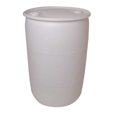 Closed Head Transport Drum, Polyethylene, 55 gal, Unlined, Translucent White MPN:THO55N