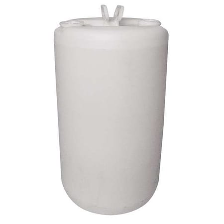 Closed Head Transport Drum, Polyethylene, 15 gal, Unlined, Translucent White MPN:THP15N-2H