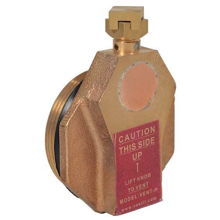 Drum Safety Vent, Brass, Bronze, Horizontal MPN:VENT-H