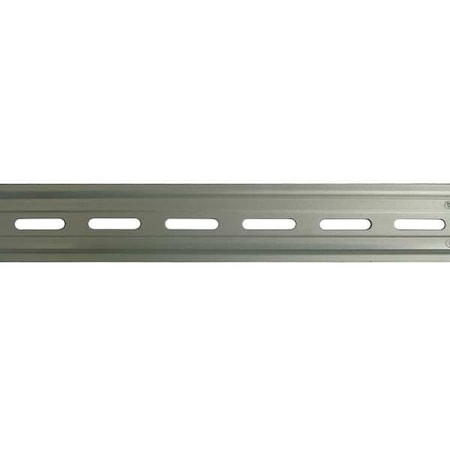 DIN Mounting Track, Aluminum, 39.37 In. L MPN:18Z758