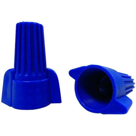Twist-On Wire Connector, 6 AWG Max, Blue, Thermoplastic Insulation, 600 V, 25 PK MPN:5UYH6