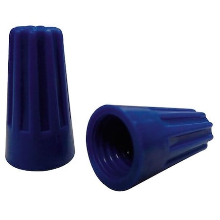 Twist-On Wire Connector, 14 AWG Max, Blue, Thermoplastic Insulation, 300 V, 100 PK MPN:5UYJ3