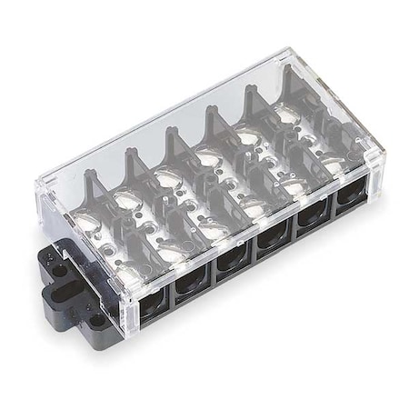 Block Cover, Plastic, 6 Pole, 2.13 in W MPN:6YH95
