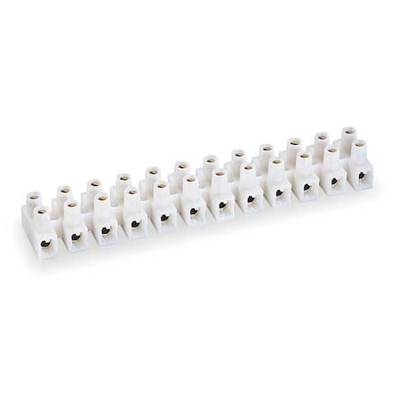 Barrier Strip, 12 Pole, 2 Row, 35 A, 300 V AC, 10 AWG, Screw Termination MPN:6YJ02