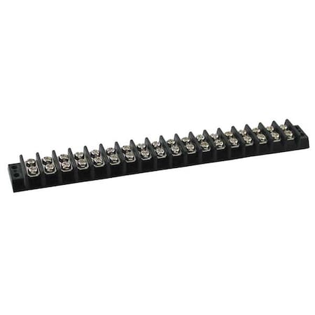 Terminal Strip, 18 Pole, 2 Row, 15 A, 300 V AC, 14 AWG, Screw Termination MPN:6ZEG4