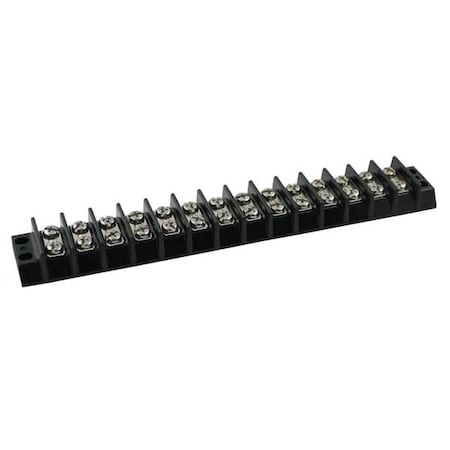 Terminal Strip, 14 Pole, 2 Row, 30 A, 600 V AC, 10 AWG, Screw Termination MPN:6ZEJ4
