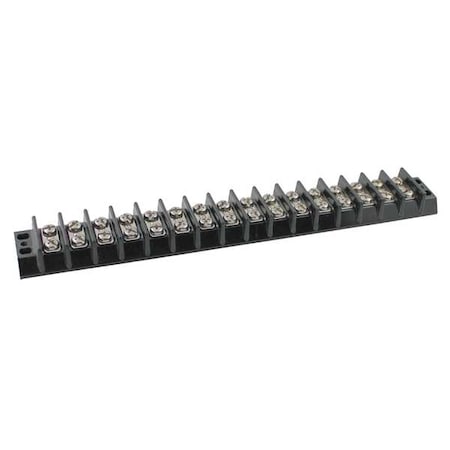 Terminal Strip, 16 Pole, 2 Row, 30 A, 600 V AC, 10 AWG, Screw Termination MPN:6ZEJ5