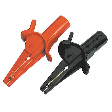 Modular Large Alligator Clip, CAT III 1000V, CAT IV 600V, Safety Sheathed 4mm Banana Jack, 3-7/8