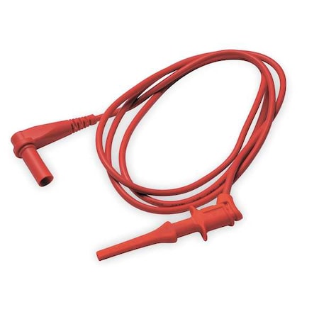 Test Clip Lead, CAT II 300V, Shrouded Banana Plug, 3 ft. 4