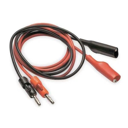 Patch Cord, Alligator Clip and Stacking Banana Plug, 40