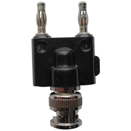 BNC Adapter, Male to Double Banana Plug MPN:5TXE1