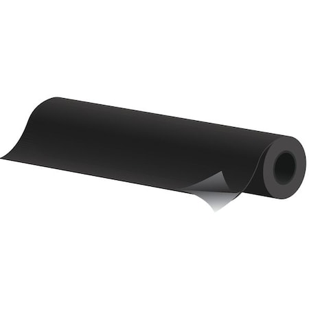 Fiberglass Sheet, 18 ft L, 40 in W, 0.01 in Thick, Plain Backing, 500 Degrees F Max Temp, Black MPN:400X-100AS-4006