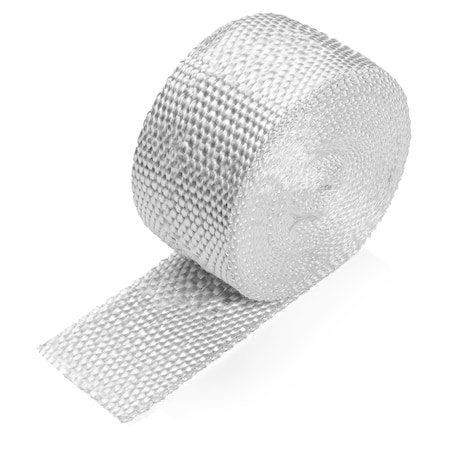Uncoated Fiberglass Sheet, 100 ft L, 4 in W, 0.125 in Thick, Plain Backing, White MPN:BULK-FF-19