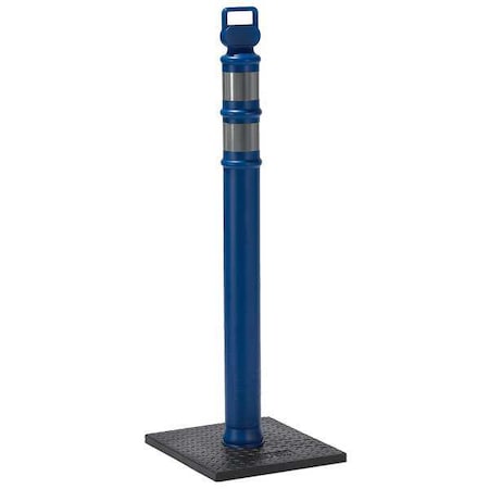 Delineator Post with Base, Polyethylene, High-Intensity Prismatic, 45
