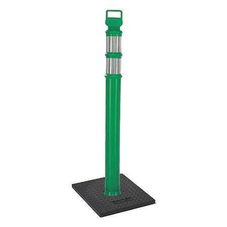 Delineator Post, High-Density Polyethylene (HDPE), High-Intensity Prismatic, 45 in Height, 1.5 lb MPN:03-747GRBCG