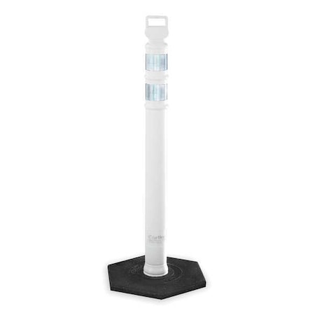 Delineator Post, Polyethylene, High-Intensity Prismatic, 45 in Height, 12 lb, White MPN:03-747WRBC