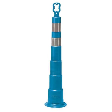 Trim Line Channelizer, High-Density Polyethylene (HDPE), Rubber, High-Intensity Prismatic, 2.6 lb MPN:03-750-64HBG