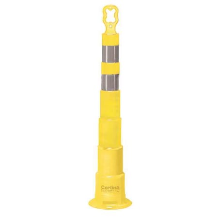 Trim Line Channelizer, High-Density Polyethylene (HDPE), Rubber, High-Intensity Prismatic, 2.6 lb MPN:03-750-64HYG