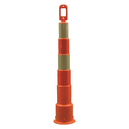 Trim Line Channelizer, HDPE, Diamond, 49 in Height, 8 Length, 4 lb, Orange MPN:03-750-6FP