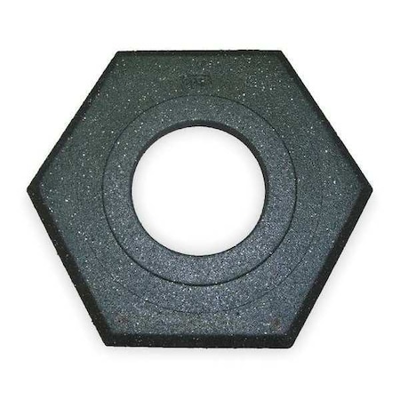 Trim Line Base, For Looper Top Channelizer Cones, 16 lb Weight, Recycled Rubber, 18 in Width, Black MPN:03-752-16