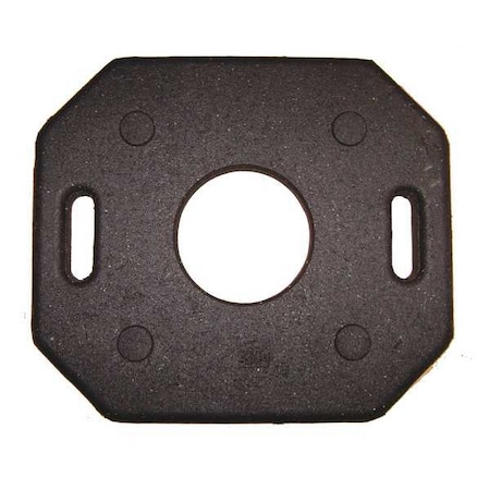 Trim Line Base, Rubber, 2 in Height, 30 in Length, 30 lb, Black MPN:03-752-30