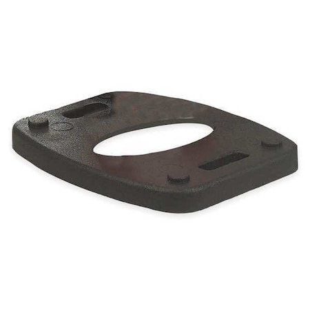 Vertical Panel Base, Rubber, 1 5/16 in Height, 22 in Length, 20 lb, Black MPN:03-760-20