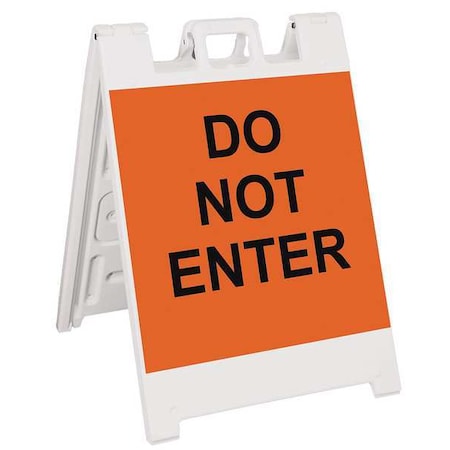 Barricade Sign, Plastic, Engineer, 36 in Height, 3 in Length, 17 lb, White MPN:136-WLGQ2424-OBEG