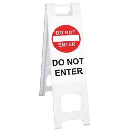 Barricade Sign, Plastic, Engineer, 45 in Height, 3 in Length, 11 lb, White MPN:150-WHLGK1046-WREG