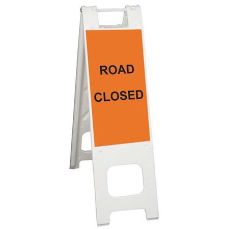 Barricade Sign, Plastic, Engineer, 45 in Height, 3 in Length, 11 lb, White MPN:150-WHLGK1120-OBEG