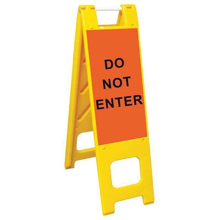 Barricade Sign, Polyethylene, Engineer, 45 in Height, 3 in Length, Yellow MPN:150-YHLGEG  YELLOW